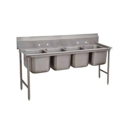 Advance Tabco 9-44-96 113″ (4) Four Compartment Sink