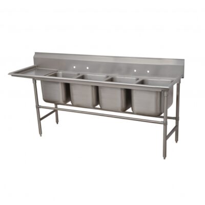 Advance Tabco 94-44-96-24L 133″ (4) Four Compartment Sink