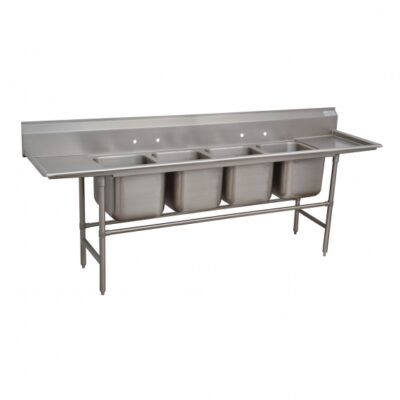 Advance Tabco 94-44-96-24RL 154″ (4) Four Compartment Sink