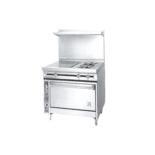 Jade JTRH-18G-1HT-36 36″ Gas Heavy Duty Range w/ 18″ Griddle, (1) Hot Top, (1) Standard Oven, 105.000 BTU