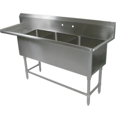 John Boos 3PB16204-1D18L 70″ (3) Three Compartment Sink