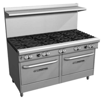 Southbend 4602CC-2GL 60″ Gas Restaurant Range w/ (6) Open Burners, 24″ Griddle Left, (2) Cabinet Bases, 210.000 BTU